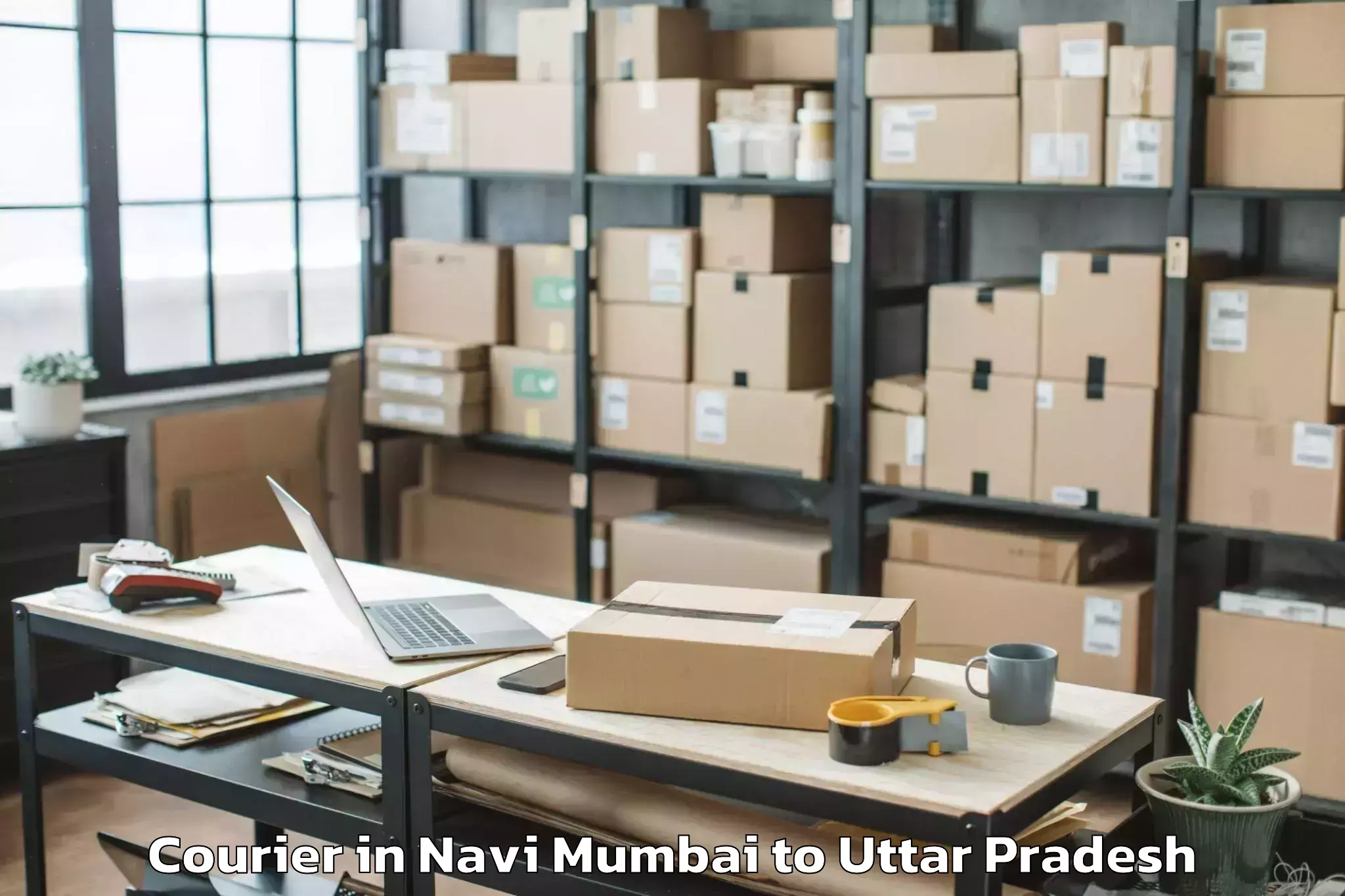 Affordable Navi Mumbai to Maharaganj Courier